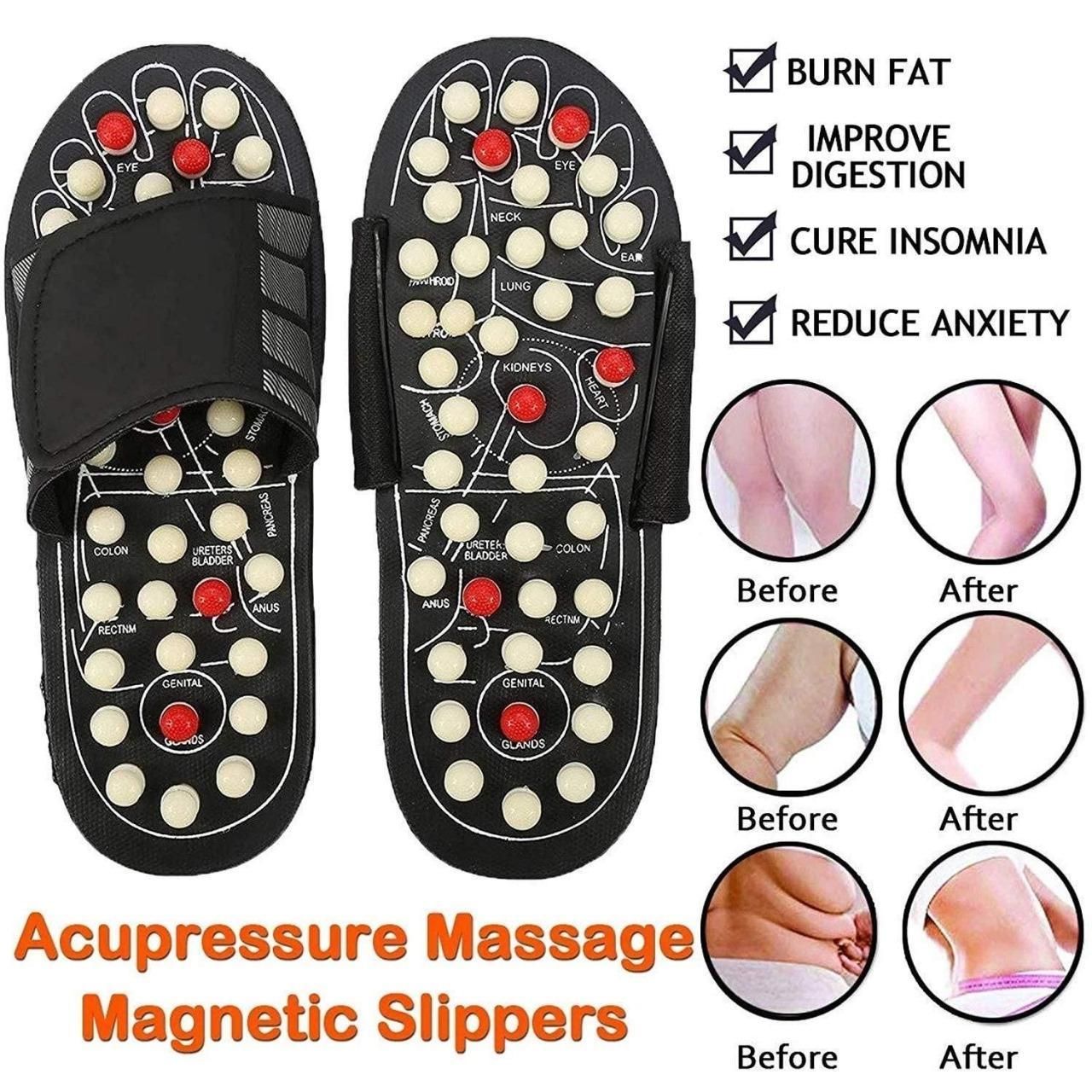 Acupressure & Magnetic Therapy Paduka Slippers – Full Body Blood Circulation for Men & Women