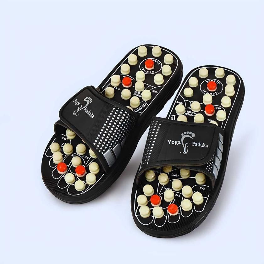 Acupressure & Magnetic Therapy Paduka Slippers – Full Body Blood Circulation for Men & Women