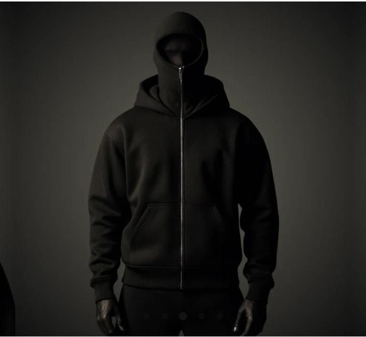 Men’s Full Sleeves Zipper Hoodie with Mask – Stylish, Warm & Functional