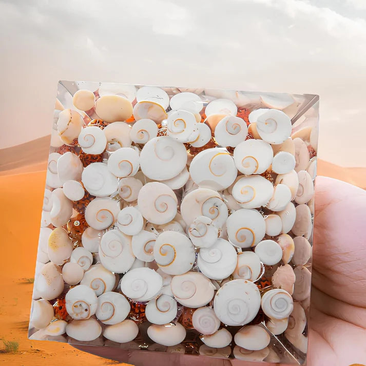 Shree Yantra Gomti Chakra Orgone Pyramid – Attract Wealth & Prosperity!